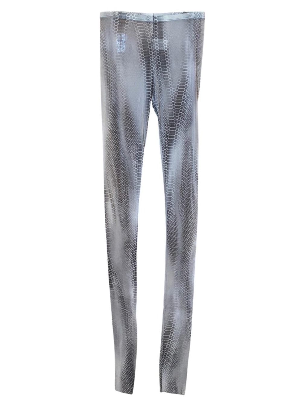 VTG Patrizia Pepe Sheer Snakeskin Mesh Leggings Y2K Archival Cyber Grunge S NEW